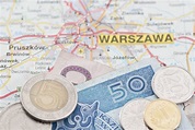 Polish Zloty on Map stock photo. Image of direction, geographic - 27907248