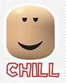 Roblox Chill Face Sticker - Roblox Chill Face Head Png,Roblox Head ...