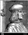 Portrait of Aldus Pius Manutius (1449-1515), 16th century Stock Photo ...