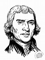 Thomas Jefferson FREE Stock Illustration: U.S. President Portrait ...