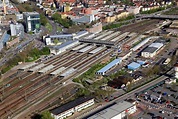 Hauptbahnhof Heidelberg Luftaufnahme Foto & Bild | architektur ...