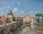 "The Bridge at Moret" Alfred Sisley - Artwork on USEUM