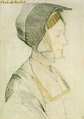 A portrait drawing of Elizabeth Dauncey (b.1506), daughter of Sir ...