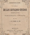 Portada de la edición original de la Constitución de 1857. | Download ...