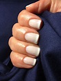Gel French manicure. Love the length & muted tip! Gel French Manicure ...