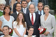 Los Príncipes Alberto y Charlene, Carolina de Mónaco y sus hijos en el ...