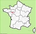 Angers location on the France map - Ontheworldmap.com