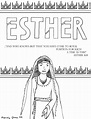 Queen Esther Coloring Page - Ministry-To-Children Coloring Pages, Esther