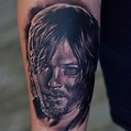 Norman Reedus - tattoo portrait - tattoo anansi munich germany