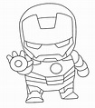 Dibujos De Iron Man Para Colorear Faciles - Dibujos Para Colorear