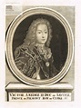 Victor Amedee II. Duc de Savoye. Halbfigur in Uniform mit lockigem Haar ...