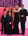 Patrick Dempsey poses with three children and wife Jillian at Bridget ...