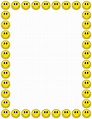 A smiley face page border. Free downloads at…: | Clip art borders, Page ...