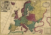 Old Map Of Europe Circa 1700's Photograph by Dusty Maps - Pixels