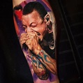 Chester Bennington by © YomicoArt Tattoo | World tattoo, Chester ...