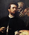 Self Portrait with Death with a Violin - Arnold Böcklin as art print or ...