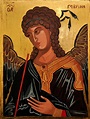 Ikonen- Bilder in Gold: "Erzengel Gabriel"