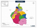 Mapa de Ciudad de México (CDMX) con Municipios >> Mapas para Descargar ...