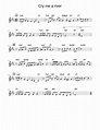 Cry me a river Sheet music for Saxophone soprano (Solo) | Musescore.com