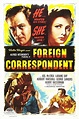 Foreign Correspondent (1940) | Alfred hitchcock, Old movie posters ...