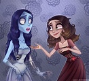 Emily x Victoria | El cadaver de la novia, Arte de tim burton, Arte de ...