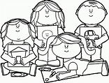 Clipart Child At School - Clipart