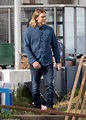 Sam Worthington looks completely different with long hair in Sydney ...