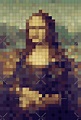 "8-bit Mona Lisa Pixel Art" Metal Prints by BluePlanet | Redbubble