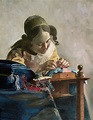 La encajera de Vermeer - reproducciones al óleo de cuadros famosos