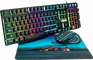 RGB Gaming Keyboard and Mouse Combo CHONCHOW 991b Rainbow Led Backlit 7 ...