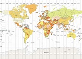 World Time Zones Map