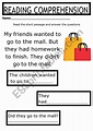 reading comprehension A1 - ESL worksheet by yeimipacald