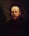 Portrait of Pierre Joseph Proudhon by courbet 1865 - Totally History