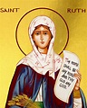 Saint Ruth icon, Handmade Greek Orthodox icon of St Ruth the Holy ...