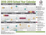 2018 2019 School Year Calendar - Bank2home.com