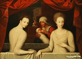 Gabrielle D'estrees(1573-99) And Her Sister,the Duchess Of Villars ...
