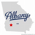 Map of Albany, GA, Georgia