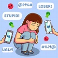 Cyber bullying illustration theme | Free Vector