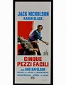 locandina CINQUE PEZZI FACILI Five Easy Pieces Jack Nicholson N36