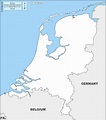 Países Bajos Mapa gratuito, mapa mudo gratuito, mapa en blanco gratuito ...