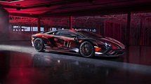 Red Black 2021 Lamborghini Aventador S by Yohji Yamamoto 3 4K 8K HD ...
