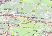 MICHELIN-Landkarte Saint-Maximin-la-Sainte-Baume - Stadtplan Saint ...