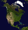Map of Canada satellite: sky view and view from satellite of Canada