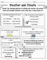 Weather and Climate Worksheets (34 Questions) | Made By Teachers