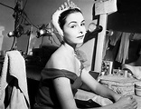 Margaret Seymour, Royal Ballet, dressed for Swan Lake in her dressing ...