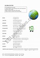 Globalization - Double Puzzle - ESL worksheet by satchmo-z