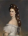 Empress Elisabeth of Austria in Courtly Gala Dress with Diamond Stars ...