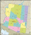 Detailed Map of Arizona State - Ezilon Maps