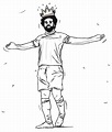 Mohamed Salah 13 Coloring Page - Free Printable Coloring Pages for Kids