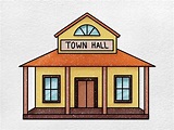 How to Draw a Town Hall - HelloArtsy